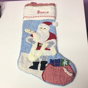 Pottery Barn Christmas Stocking- “Grace”